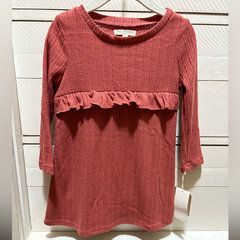 Grayson Collective | Ribbed Soft & Stretchy Long Sleeve Dress